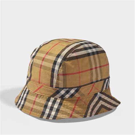 vintage burberry cap|Burberry vintage check bucket hat.